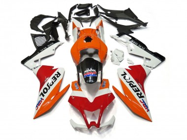 Repsol Blanc & Rouge 2012-2015 Aprilia RS4 125 Carénage Moto