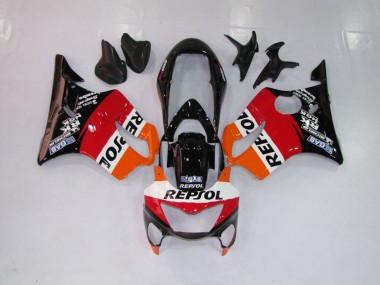 Repsol Rouge Orange & Noir 1999-2000 Honda CBR600 F4 Carénage Moto