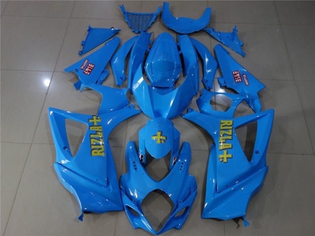 Rizla Bleue 2007-2008 Suzuki GSXR 1000 Carénage Moto Rizla Bleue 2007-2008 Suzuki GSXR 1000 Carénage Moto