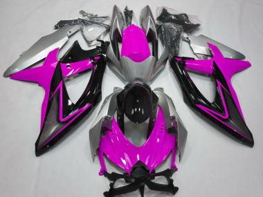 Rose & Argent 2008-2010 Suzuki GSXR 600-750 Carénage Moto
