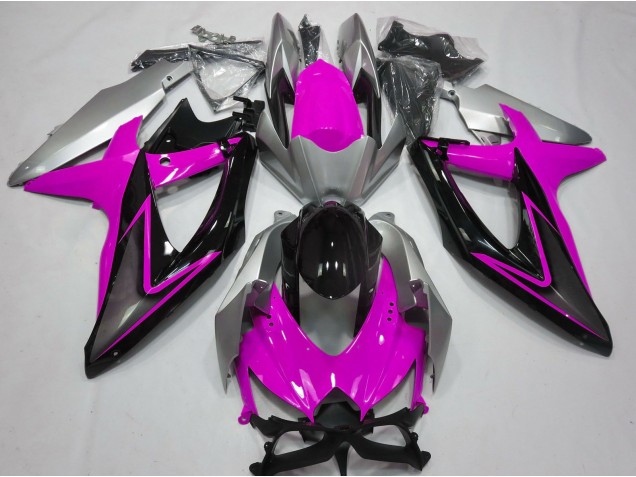Rose & Argent 2008-2010 Suzuki GSXR 600-750 Carénage Moto Rose & Argent 2008-2010 Suzuki GSXR 600-750 Carénage Moto
