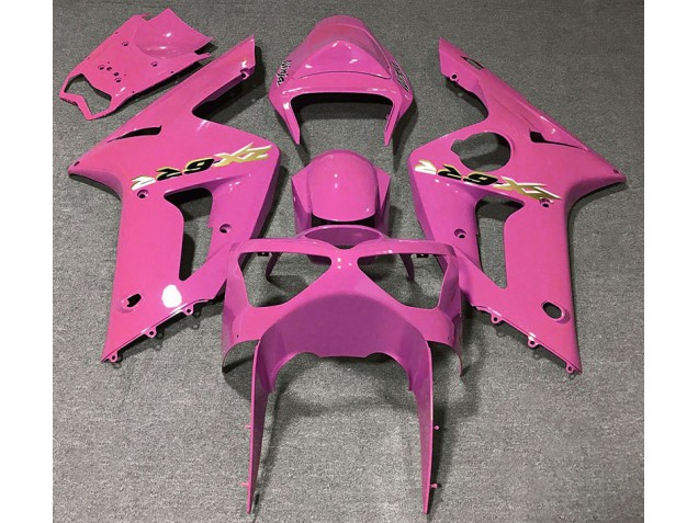 Rose Brillant 2003-2004 Kawasaki ZX6R Carénage Moto