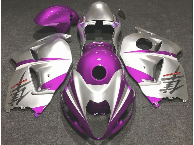 Rose Brillant & Argent 1997-2007 Suzuki GSXR 1300 Carénage Moto Rose Brillant & Argent 1997-2007 Suzuki GSXR 1300 Carénage Moto