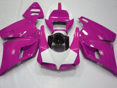 Rose Brillant & Blanc 1993-2005 Ducati 996 748 916 998 Carénage Moto