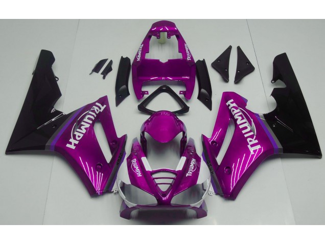 Rose Vif Brillant 2009-2012 Triumph Daytona 675 Carénage Moto Rose Vif Brillant 2009-2012 Triumph Daytona 675 Carénage Moto