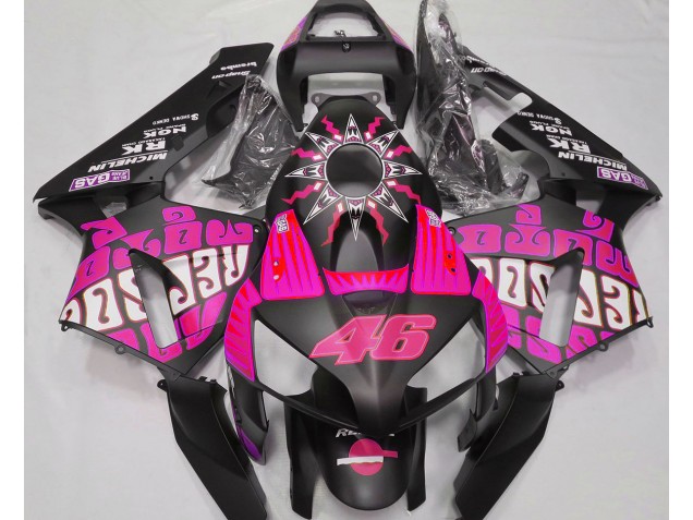 Rose Vif Rossi Repsol 2003-2004 Honda CBR600RR Carénage Moto Rose Vif Rossi Repsol 2003-2004 Honda CBR600RR Carénage Moto