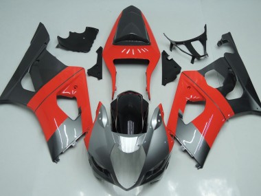 Rouge Argent & Noir 2003-2004 Suzuki GSXR 1000 Carénage Moto