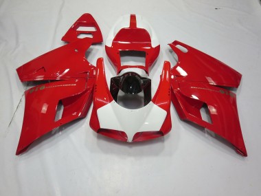 Rouge & Blanc 1993-2005 Ducati 996 748 916 998 Carénage Moto