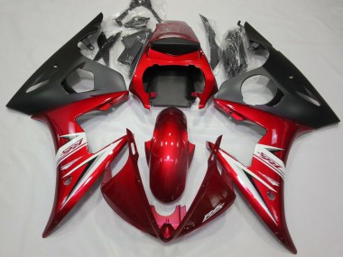 Rouge Blanc 2003-2004 Yamaha R6 Carénage Moto