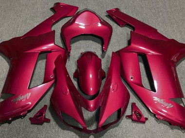 Rouge Bonbon 2007-2008 Kawasaki ZX6R Carénage Moto