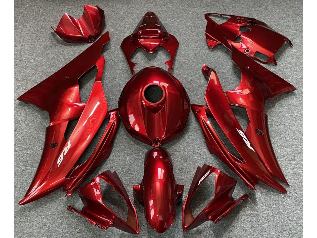 Rouge Bonbon 2008-2016 Yamaha R6 Carénage Moto Rouge Bonbon 2008-2016 Yamaha R6 Carénage Moto