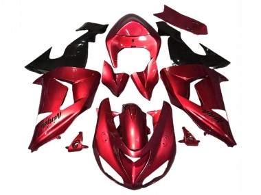 Rouge Brillant 2006-2007 Kawasaki ZX10R Carénage Moto