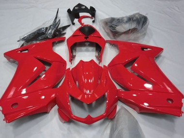 Rouge Brillant 2008-2012 Kawasaki Ninja 250 Carénage Moto