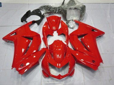 Rouge Brillant 2008-2012 Kawasaki Ninja 250 Carénage Moto