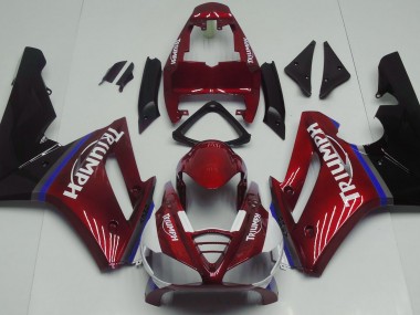 Rouge Brillant 2009-2012 Triumph Daytona 675 Carénage Moto