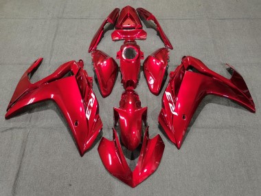 Rouge Brillant 2015-2018 Yamaha R3 Carénage Moto