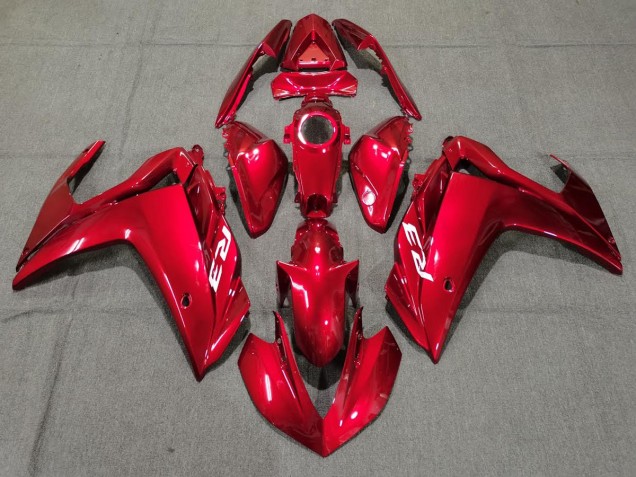 Rouge Brillant 2015-2018 Yamaha R3 Carénage Moto Rouge Brillant 2015-2018 Yamaha R3 Carénage Moto