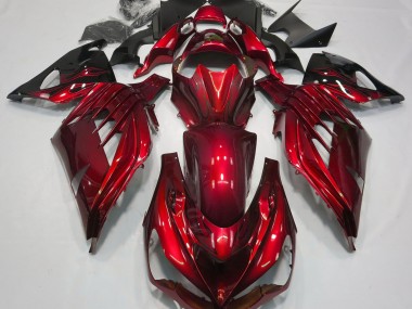 Rouge Feu Brillant 2012-2021 Kawasaki ZX14R Carénage Moto