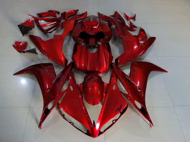 Rouge Foncé 2004-2006 Yamaha R1 Carénage Moto Rouge Foncé 2004-2006 Yamaha R1 Carénage Moto