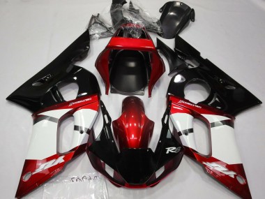 Rouge Métallisé 1998-2002 Yamaha R6 Carénage Moto