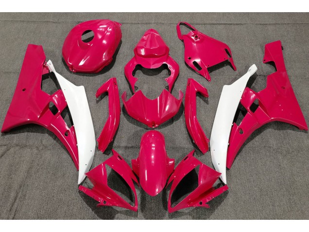 Rouge Perle 2006-2007 Yamaha R6 Carénage Moto Rouge Perle 2006-2007 Yamaha R6 Carénage Moto