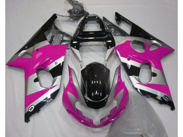 Style Argent Rose OEM 2000-2002 Suzuki GSXR 1000 Carénage Moto Style Argent Rose OEM 2000-2002 Suzuki GSXR 1000 Carénage Moto