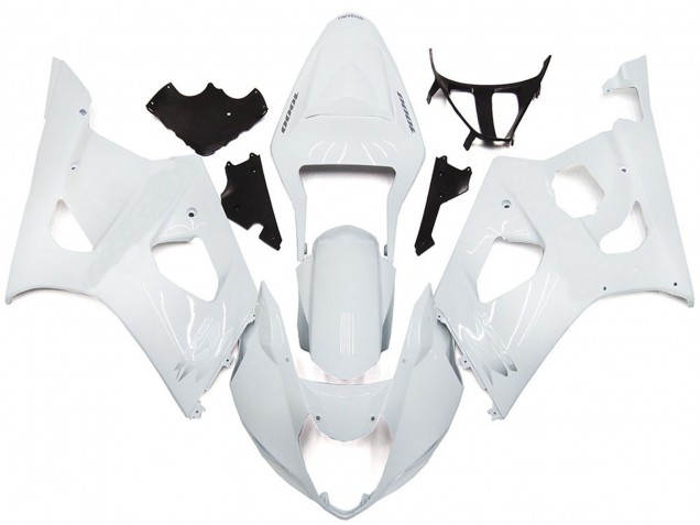 Style Blanc Brillant Uni 2003-2004 Suzuki GSXR 1000 Carénage Moto Style Blanc Brillant Uni 2003-2004 Suzuki GSXR 1000 Carénage Moto