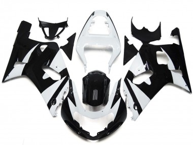 Style Blanc & Noir OEM 2001-2003 Suzuki GSXR 600-750 Carénage Moto
