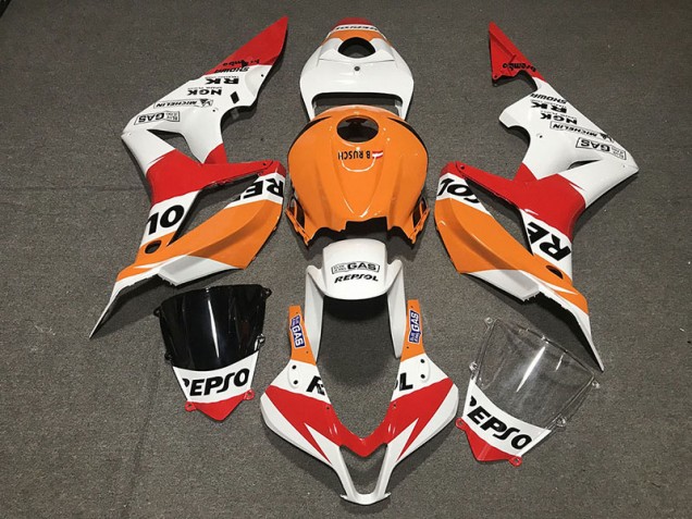 Style Blanc Repsol 2007-2008 Honda CBR600RR Carénage Moto Style Blanc Repsol 2007-2008 Honda CBR600RR Carénage Moto