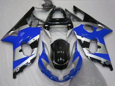 Style Bleu Argent OEM 2000-2002 Suzuki GSXR 1000 Carénage Moto
