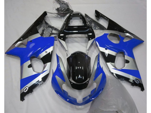 Style Bleu Argent OEM 2000-2002 Suzuki GSXR 1000 Carénage Moto