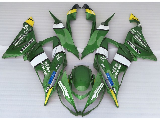 Style De Logo Vert 2013-2018 Kawasaki ZX6R Carénage Moto Style De Logo Vert 2013-2018 Kawasaki ZX6R Carénage Moto