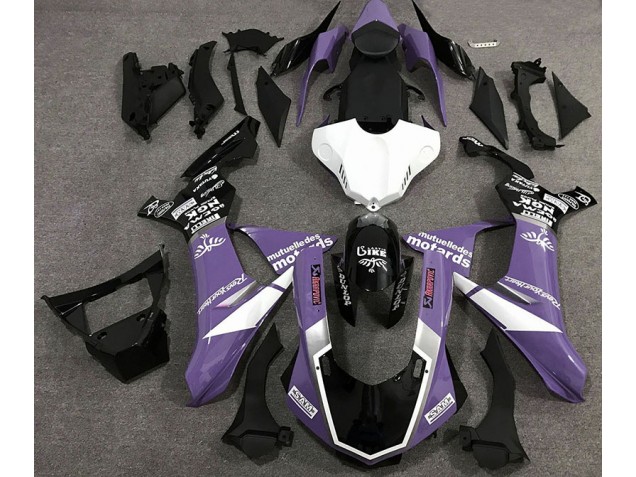 Style De Logo Violet Brillant 2015-2019 Yamaha R1 Carénage Moto Style De Logo Violet Brillant 2015-2019 Yamaha R1 Carénage Moto
