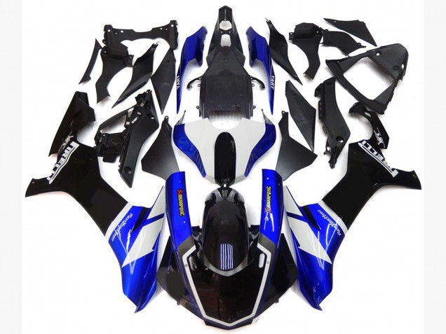 Style Personnalisé Bleu & Blanc 2015-2019 Yamaha R1 Carénage Moto Style Personnalisé Bleu & Blanc 2015-2019 Yamaha R1 Carénage Moto
