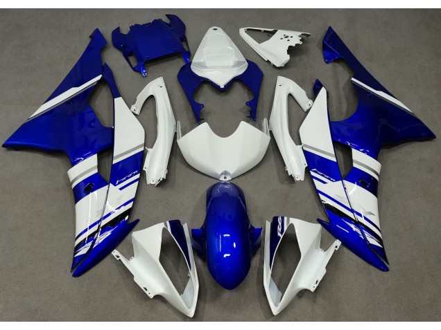 Style Personnalisé OEM Bleu & Blanc 2008-2016 Yamaha R6 Carénage Moto Style Personnalisé OEM Bleu & Blanc 2008-2016 Yamaha R6 Carénage Moto