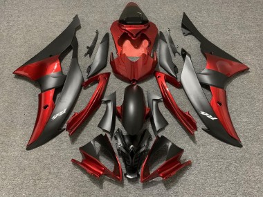 Style Personnalisé OEM Rouge / Noir 2008-2016 Yamaha R6 Carénage Moto