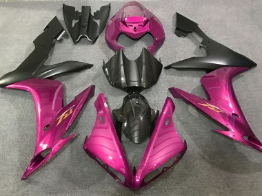 Style Rose Vif & Fibre De Carbone 2004-2006 Yamaha R1 Carénage Moto