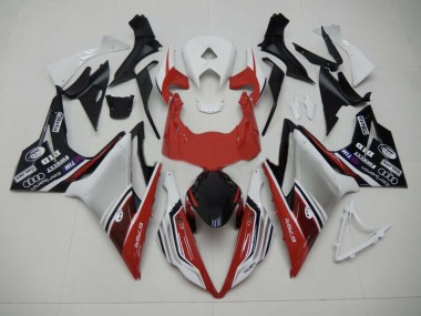 Style Rouge Blanc & Noir 2013-2016 Triumph Daytona 675 Carénage Moto