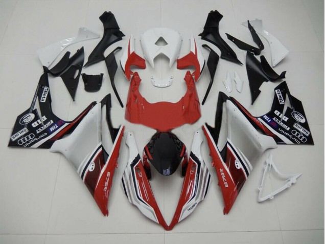 Style Rouge Blanc & Noir 2013-2016 Triumph Daytona 675 Carénage Moto Style Rouge Blanc & Noir 2013-2016 Triumph Daytona 675 Carénage Moto