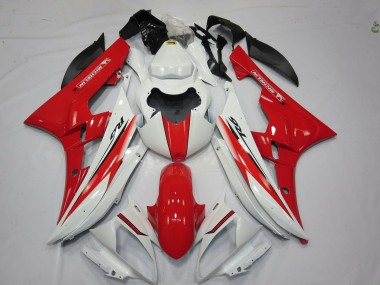 Style Rouge Blanc OEM 2006-2007 Yamaha R6 Carénage Moto