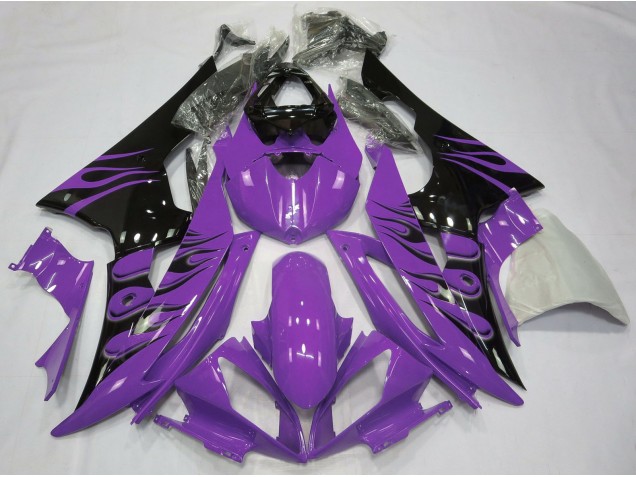 Style Violet Flamme 2008-2016 Yamaha R6 Carénage Moto Style Violet Flamme 2008-2016 Yamaha R6 Carénage Moto