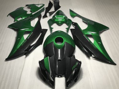 Vert Avec Style Fibre De Carbone 2008-2016 Yamaha R6 Carénage Moto
