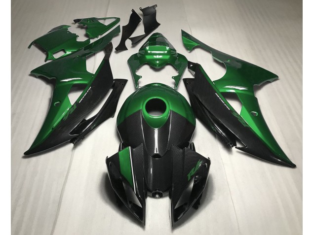 Vert Avec Style Fibre De Carbone 2008-2016 Yamaha R6 Carénage Moto Vert Avec Style Fibre De Carbone 2008-2016 Yamaha R6 Carénage Moto