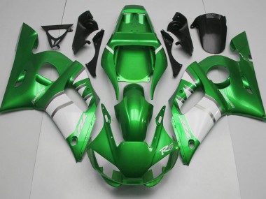 Vert Blanc 1998-2002 Yamaha R6 Carénage Moto