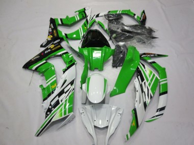 Vert Blanc Noir 1 2011-2015 Kawasaki ZX10R Carénage Moto