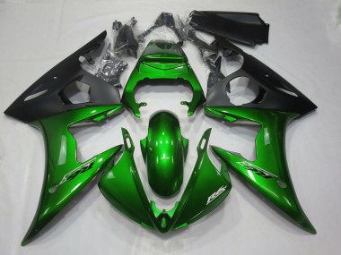 Vert Foncé Brillant 2005 Yamaha R6 Carénage Moto