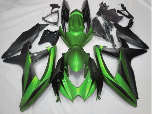 Vert Mat Sans R 2008-2010 Suzuki GSXR 600-750 Carénage Moto Vert Mat Sans R 2008-2010 Suzuki GSXR 600-750 Carénage Moto