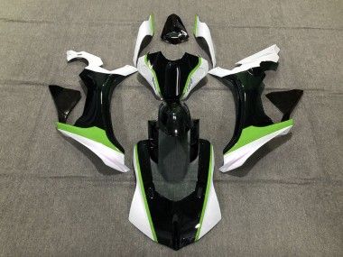 Vert Noir & Blanc 2015-2019 Yamaha R1 Carénage Moto