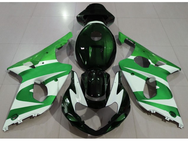 Vert Profond 2000-2002 Suzuki GSXR 1000 Carénage Moto Vert Profond 2000-2002 Suzuki GSXR 1000 Carénage Moto