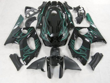 Vert Émeraude Flamme 1998-2007 Yamaha YZF600 Carénage Moto